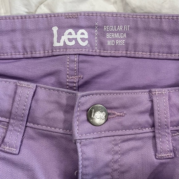 Light Purple Denim Shorts - Picture 7 of 7